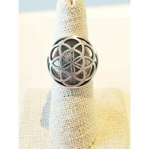 Sterling Silver Celtic Style or Lotus Flower Ring Various Sizes NWT